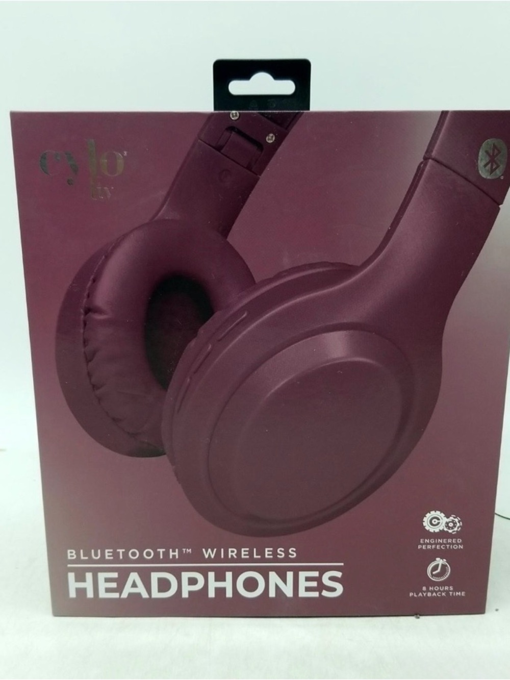 Cylo Bluetooth Wireless Over-Ear Headphones - Maroon